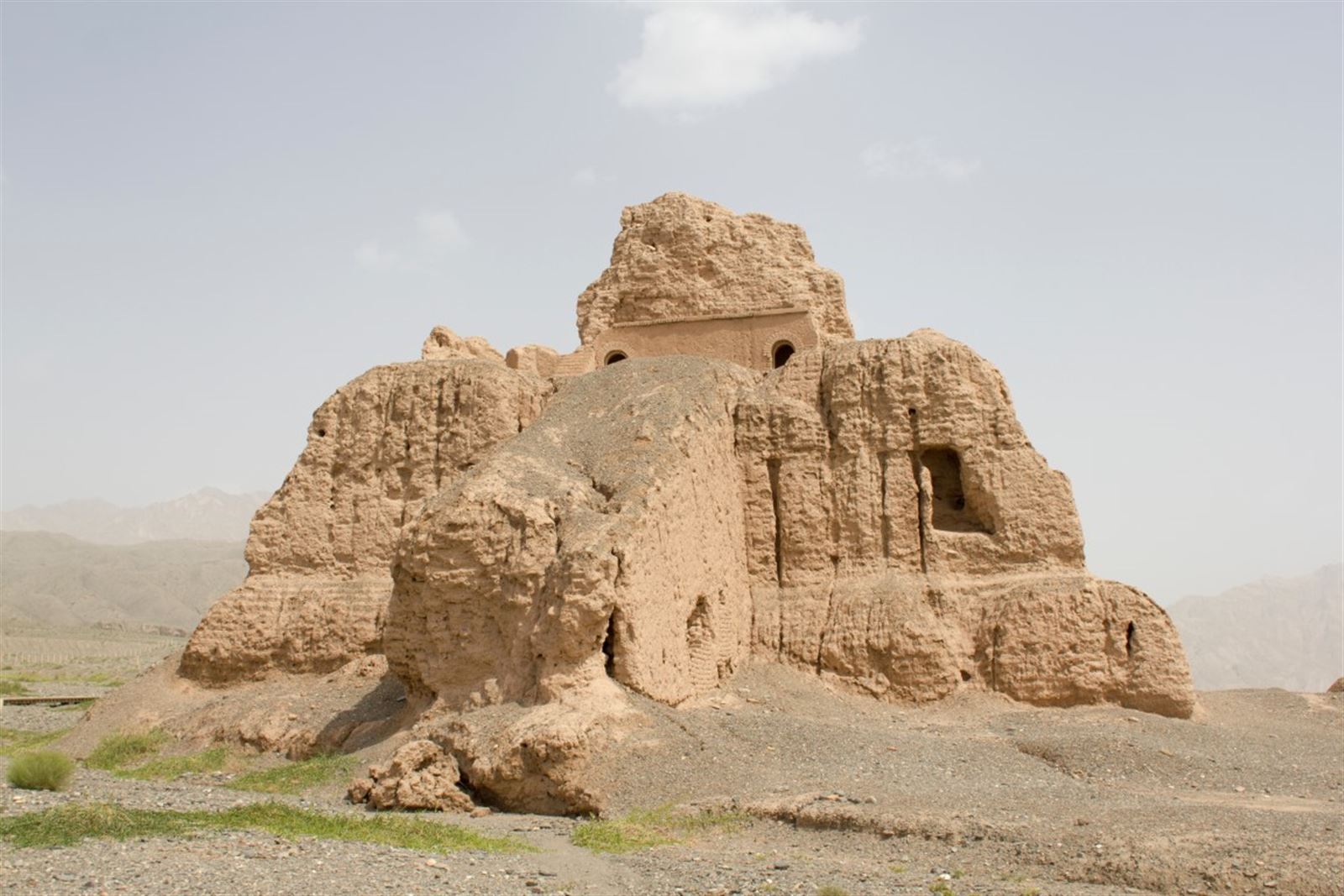  Subashi-Tempel,buddhistische Tempelruine, Nähe Kucha in der Taklamakan-Wüste, an der alten Seidenstraße